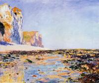 Monet, Claude Oscar - Beach and Cliffs at Pourville, Morning Effect